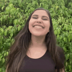 Gif of woman smiling
