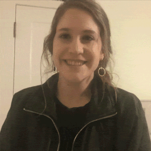 Gif of woman smiling