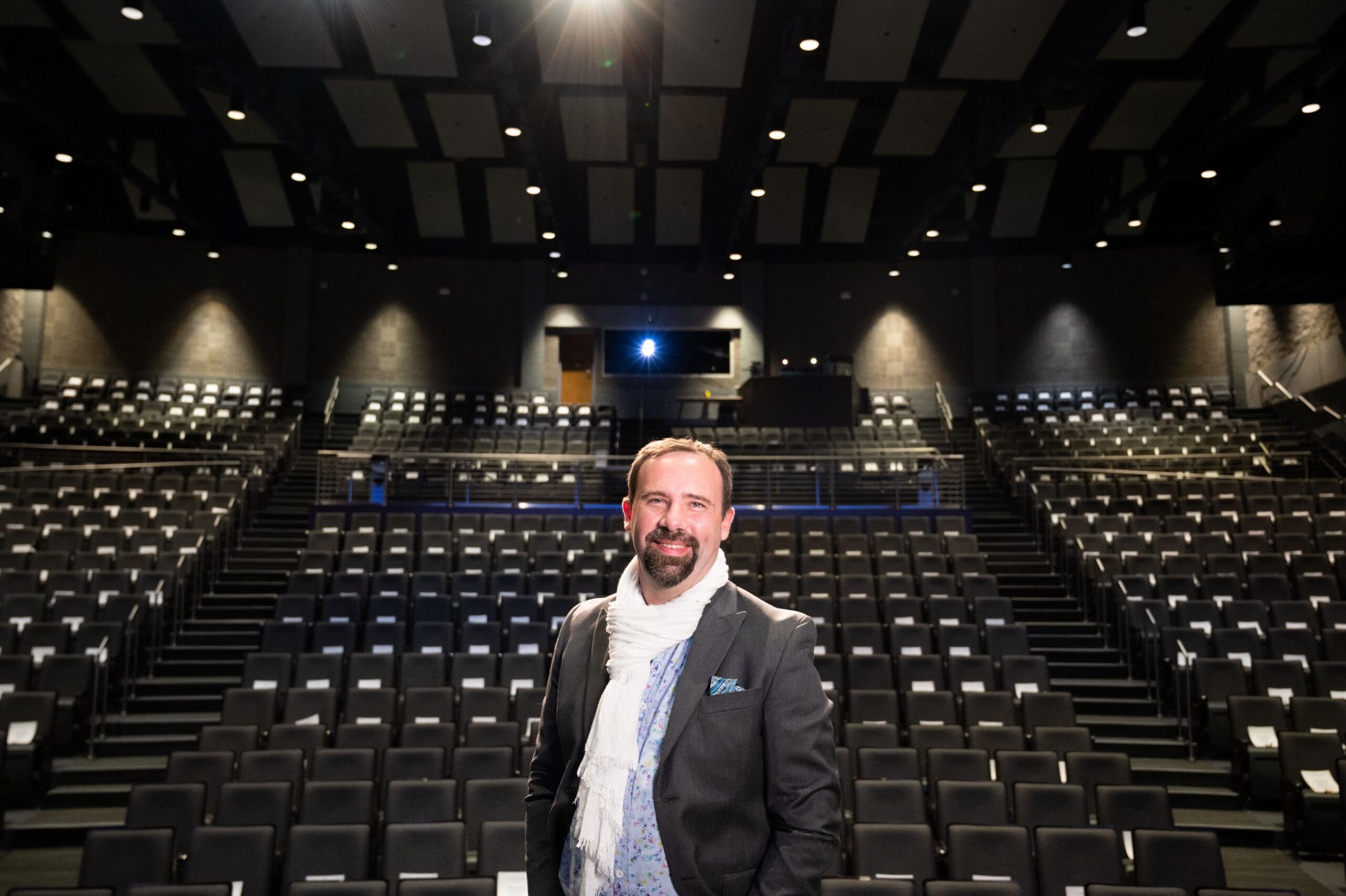 Aaron Shackelford in the theatre