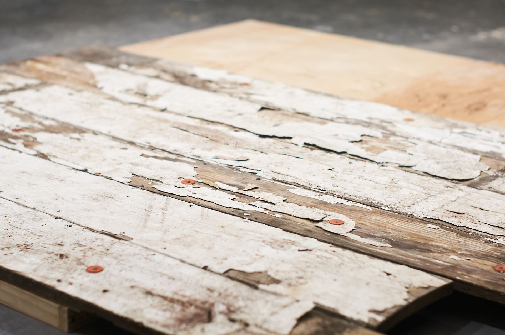 salvaged wood planks